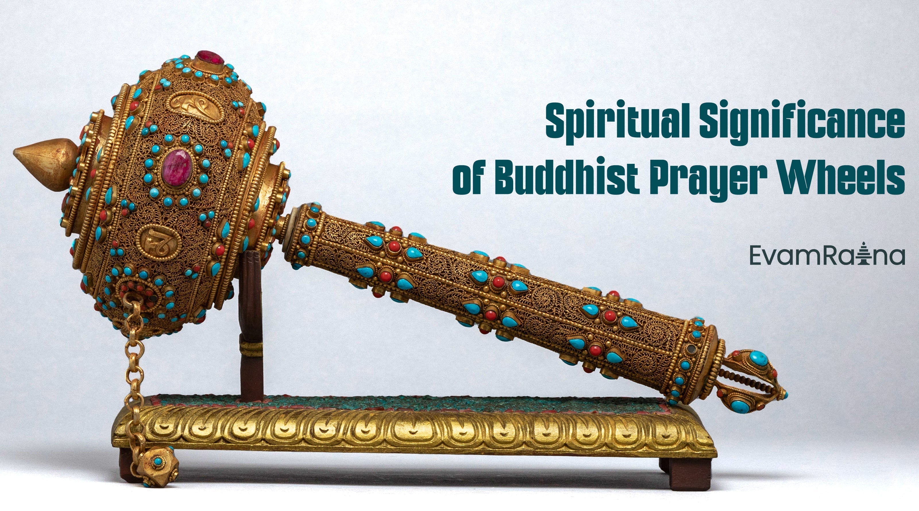 hand held buddhist prayer wheel