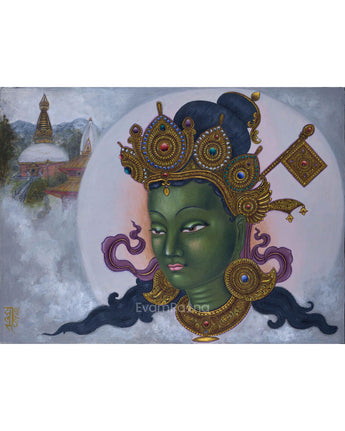 Green Tara Female Buddha