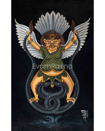 Tibetan Garuda Digital Print