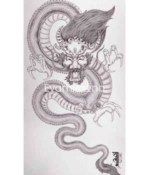 High-Quality Giclee Print Of Dragon In Buddhism