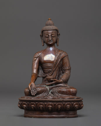 Handmade Ratnasambhava Copper Statue