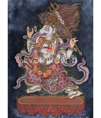 singini-goddess-thangka-print-wall-decor