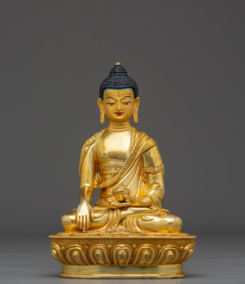Golden Shakyamuni Buddha Sculpture