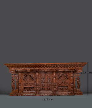 Handcrafted Wooden Sculpture Art | Detailed Carved Woodwork for Your Home