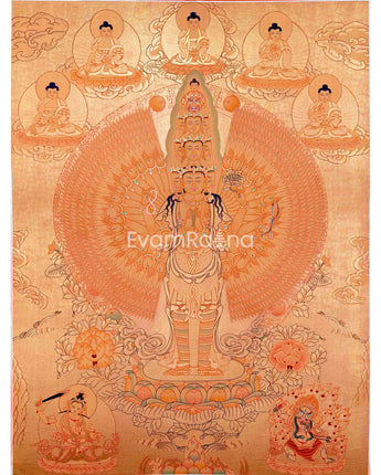 1000 Armed Avalokiteshvara Thangka Art