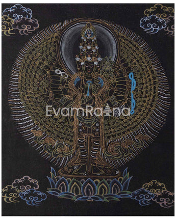 1000 Armed Avalokiteshvara Thangka