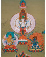 1000 arm Buddha, Avalokiteshvara Thangka