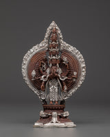 1000-armed-chenrezig-oxidized-copper-statue