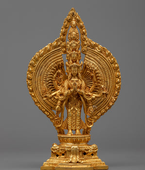 Machine Made 1000 Armed Chenresig Statue