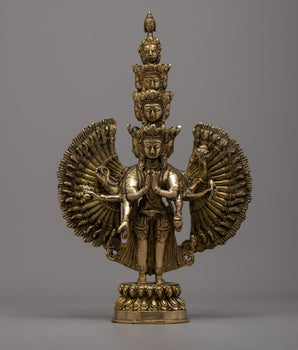 1000 Armed Chenrezig Brass Statue