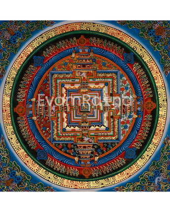 Buddhist Kalachakra Meditation Mandala