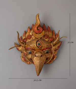 Garuda Face Wall Hanging Decor | Symbol of Spiritual Protection and Strength