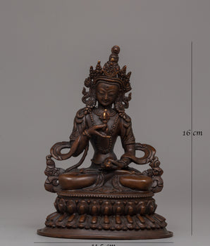 Oxidized Copper Vajrasattva Statue | Tibetan Buddhist Deity