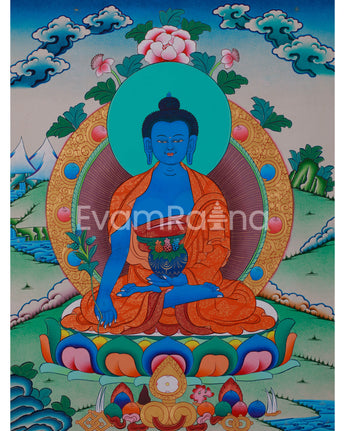 Bhaisajyaguru, Healing Buddha Thangka
