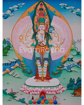 One Thousand Armed Avalokiteshvara Thangka