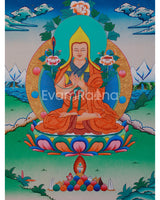 Tsongkhapa Lobzang Drakpa Thangka
