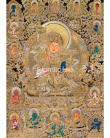 Majestic Vaishravana Thangka