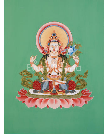 hand-painted-four-armed-chenrezig