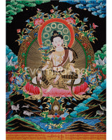 Two Armed Chenrezig Thangka