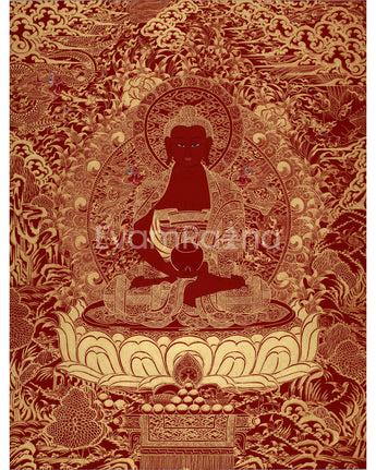 red-amida-buddha-thangka
