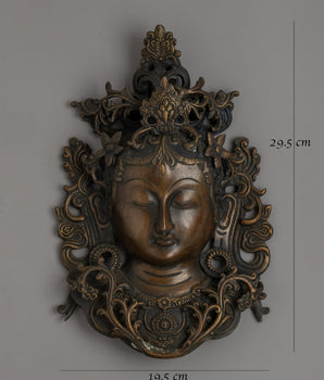 Decorative Tara Mask | Sacred Meditative Face