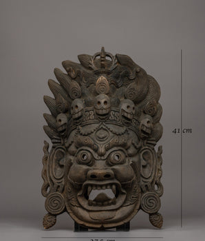 Wooden Bhairava Mask | Rituals Wall Decor