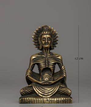 Handcrafted Bronze Fasting Buddha | Symbol of Enlightenment