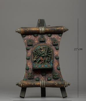 Wooden Chakrasamvara Thangka | A Sacred Buddhist Artwork