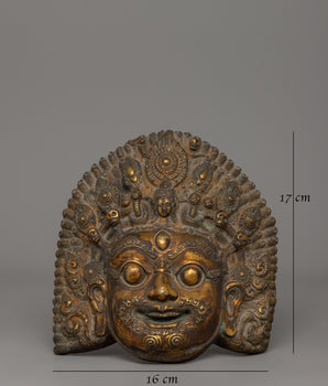 Antique Copper Mask | A Sacred Tibetan Artifact