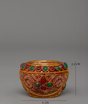 Sacred Golpa Ceremonial Offering Bowl | Tibetan Alms Bowl
