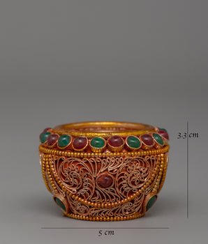 Golpa Ceremonial Offerings Bowl | Sacred Buddhist Rituals and Offerings