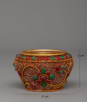 Golpa Spiritual Offering Bowl | Buddhist Religious Home Decor