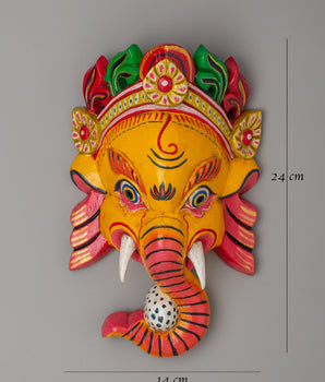 Lord Ganesha Mask | Blessings and Prosperity Art