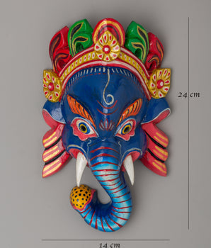 Wooden Mask | Wall Decor and Meditation Art