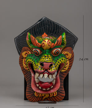 Wooden Mask for Shrine | Spiritual Decor