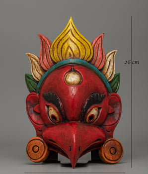 Hindu Garuda Mask | Spiritual Wooden Ritual Mask