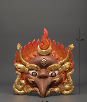 Garuda Mask with Crescent Moon On His Head | A Divine Symbol of Power