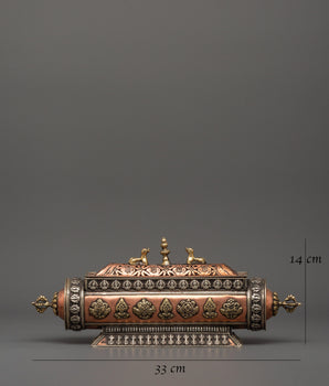 Beautiful Tibetan Incense Burner | Buddhist Prayer Box