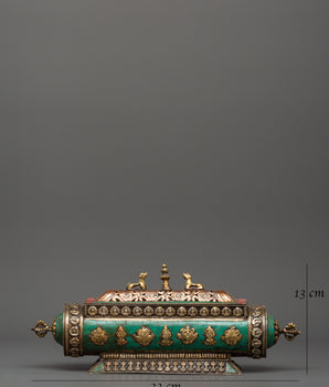 Incense Burner with Guardian Lion | Tibetan Buddhist Ritual Incense Stick Holder