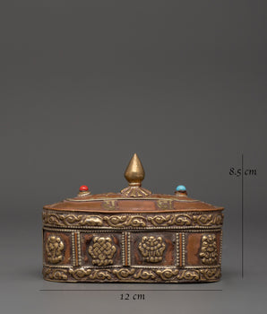 Incense Burner with Floral Carvings | Purification and Tranquility Symbol