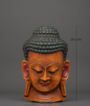 Buddha Wall Hanging Mask | A Symbol of Inner Peace and Enlightenment