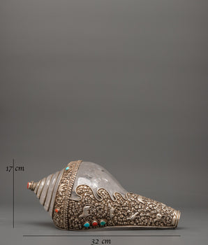 Crystal Body Conch | Buddhist Ritual Tool