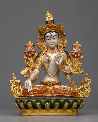 23cm White Tara Statue
