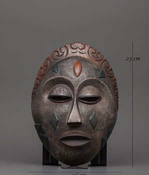 Wooden Tribal Mask for Decor | Traditional Msk
