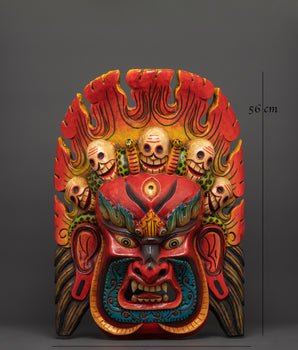 Wrathful Mask of Bhairav | A Powerful Guardian Symbol
