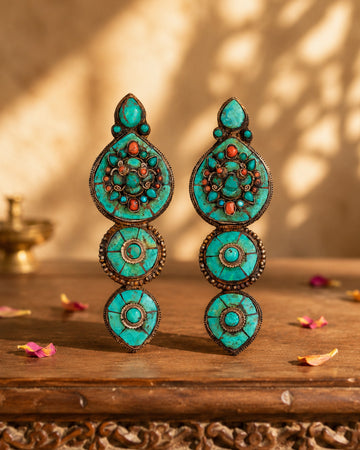 Handcrafted Copper Earring Set | Handmade Jewelry for Women