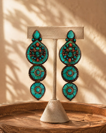 Handcrafted Copper Earring Set | Handmade Jewelry for Women
