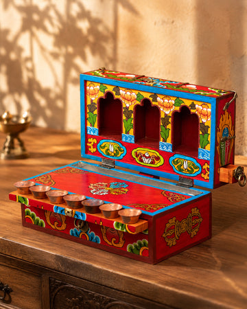 Travelling Altar Box | Buddhist Ritual Objects | Portable Meditation Box