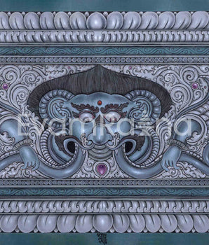 Cheppu Nepal Traditional Art Print Of Nepal | Cultural Significance Of Nepal On Wall Hanging