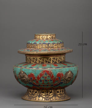 Tibetan Copper Rice Pot |  A Symbol of Prosperity & Ritual Elegance